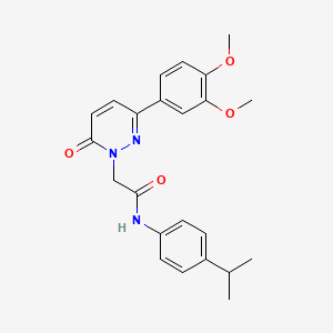 2-[3-(3,4-dimethoxyphenyl)-6-oxopyridazin-1(6H)-yl]-N-[4-(propan-2-yl)phenyl]acetamide