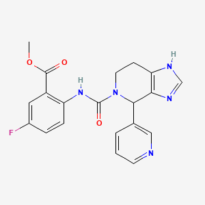 methyl 5-fluoro-2-({[4-(pyridin-3-yl)-1,4,6,7-tetrahydro-5H-imidazo[4,5-c]pyridin-5-yl]carbonyl}amino)benzoate