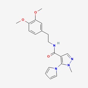 N-[2-(3,4-dimethoxyphenyl)ethyl]-1-methyl-5-(1H-pyrrol-1-yl)-1H-pyrazole-4-carboxamide