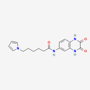 N-(2,3-Dioxo-1,2,3,4-tetrahydro-6-quinoxalinyl)-6-(1H-pyrrol-1-YL)hexanamide