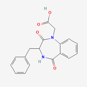 molecular formula C18H16N2O4 B10990297 (3-benzyl-2,5-dioxo-2,3,4,5-tetrahydro-1H-1,4-benzodiazepin-1-yl)acetic acid 