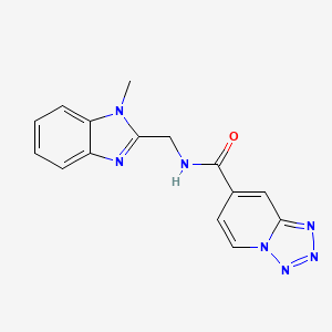 N-[(1-methyl-1H-benzimidazol-2-yl)methyl]tetrazolo[1,5-a]pyridine-7-carboxamide