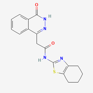 2-(4-hydroxyphthalazin-1-yl)-N-(4,5,6,7-tetrahydro-1,3-benzothiazol-2-yl)acetamide