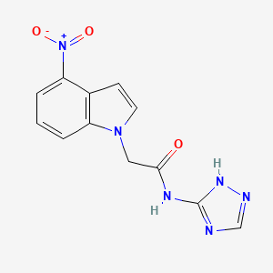 2-(4-nitro-1H-indol-1-yl)-N-(1H-1,2,4-triazol-3-yl)acetamide