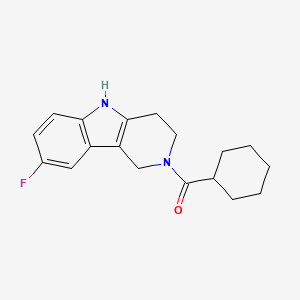 cyclohexyl(8-fluoro-2,3,4,5-tetrahydro-1H-pyrido[4,3-b]indol-2-yl)methanone