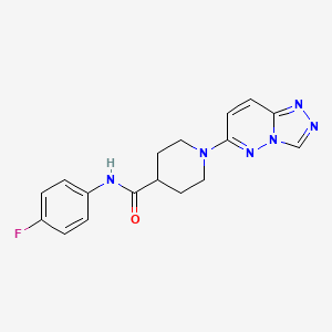 N-(4-fluorophenyl)-1-([1,2,4]triazolo[4,3-b]pyridazin-6-yl)piperidine-4-carboxamide