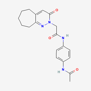 N-[4-(acetylamino)phenyl]-2-(3-oxo-3,5,6,7,8,9-hexahydro-2H-cyclohepta[c]pyridazin-2-yl)acetamide