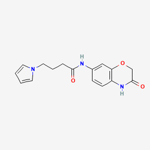 N-(3-oxo-3,4-dihydro-2H-1,4-benzoxazin-7-yl)-4-(1H-pyrrol-1-yl)butanamide