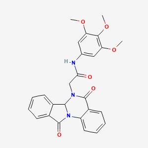 2-(5,11-dioxo-6a,11-dihydroisoindolo[2,1-a]quinazolin-6(5H)-yl)-N-(3,4,5-trimethoxyphenyl)acetamide