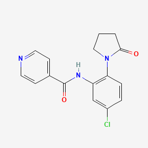 N-[5-chloro-2-(2-oxopyrrolidin-1-yl)phenyl]pyridine-4-carboxamide