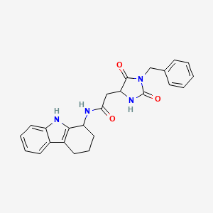 2-(1-benzyl-2,5-dioxoimidazolidin-4-yl)-N-(2,3,4,9-tetrahydro-1H-carbazol-1-yl)acetamide