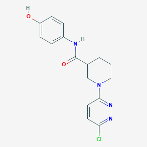 molecular formula C16H17ClN4O2 B10990492 1-(6-chloropyridazin-3-yl)-N-(4-hydroxyphenyl)piperidine-3-carboxamide 