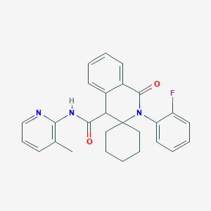 2'-(2-fluorophenyl)-N-(3-methylpyridin-2-yl)-1'-oxo-1',4'-dihydro-2'H-spiro[cyclohexane-1,3'-isoquinoline]-4'-carboxamide