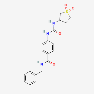 N-benzyl-4-{[(1,1-dioxidotetrahydrothiophen-3-yl)carbamoyl]amino}benzamide