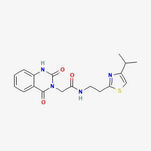 2-[2,4-Dioxo-1,4-dihydro-3(2H)-quinazolinyl]-N-[2-(4-isopropyl-1,3-thiazol-2-YL)ethyl]acetamide