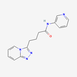 N-(pyridin-3-yl)-4-([1,2,4]triazolo[4,3-a]pyridin-3-yl)butanamide