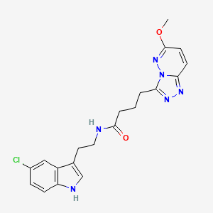 N-[2-(5-chloro-1H-indol-3-yl)ethyl]-4-(6-methoxy[1,2,4]triazolo[4,3-b]pyridazin-3-yl)butanamide