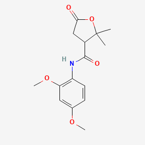 N-(2,4-dimethoxyphenyl)-2,2-dimethyl-5-oxotetrahydro-3-furancarboxamide