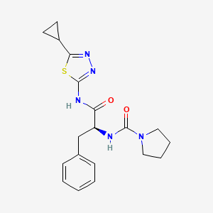 N-(5-Cyclopropyl-1,3,4-thiadiazol-2-YL)-nalpha-(1-pyrrolidinylcarbonyl)-L-phenylalaninamide