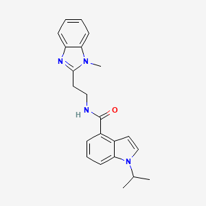 N-[2-(1-methyl-1H-benzimidazol-2-yl)ethyl]-1-(propan-2-yl)-1H-indole-4-carboxamide