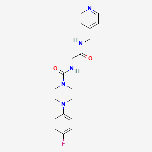 4-(4-fluorophenyl)-N-{2-oxo-2-[(pyridin-4-ylmethyl)amino]ethyl}piperazine-1-carboxamide