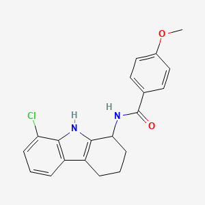 N-(8-chloro-2,3,4,9-tetrahydro-1H-carbazol-1-yl)-4-methoxybenzamide