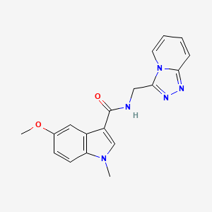 5-methoxy-1-methyl-N-([1,2,4]triazolo[4,3-a]pyridin-3-ylmethyl)-1H-indole-3-carboxamide