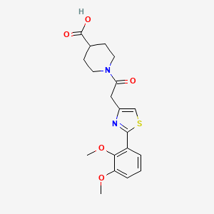 1-{[2-(2,3-Dimethoxyphenyl)-1,3-thiazol-4-yl]acetyl}piperidine-4-carboxylic acid