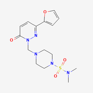 4-{[3-(furan-2-yl)-6-oxopyridazin-1(6H)-yl]methyl}-N,N-dimethylpiperazine-1-sulfonamide