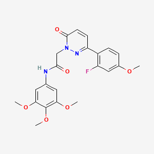 2-[3-(2-fluoro-4-methoxyphenyl)-6-oxopyridazin-1(6H)-yl]-N-(3,4,5-trimethoxyphenyl)acetamide