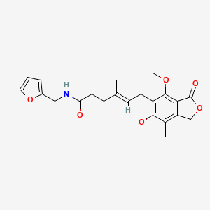 (4E)-6-(4,6-dimethoxy-7-methyl-3-oxo-1,3-dihydro-2-benzofuran-5-yl)-N-(furan-2-ylmethyl)-4-methylhex-4-enamide