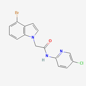 2-(4-bromo-1H-indol-1-yl)-N-(5-chloropyridin-2-yl)acetamide