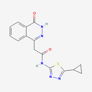 N-(5-cyclopropyl-1,3,4-thiadiazol-2-yl)-2-(4-oxo-3,4-dihydrophthalazin-1-yl)acetamide