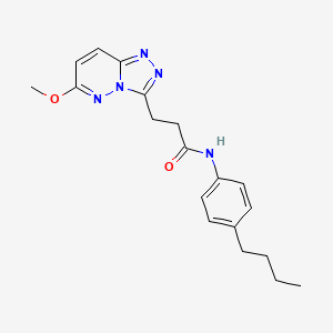 molecular formula C19H23N5O2 B10990848 N-(4-butylphenyl)-3-(6-methoxy[1,2,4]triazolo[4,3-b]pyridazin-3-yl)propanamide 