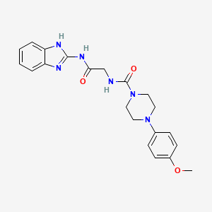 N-[2-(1H-benzimidazol-2-ylamino)-2-oxoethyl]-4-(4-methoxyphenyl)piperazine-1-carboxamide