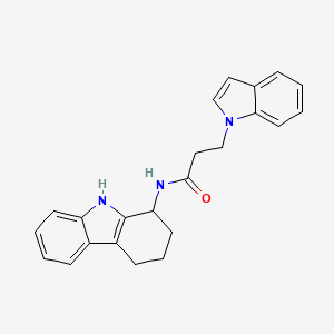 molecular formula C23H23N3O B10990875 3-(1H-indol-1-yl)-N-(2,3,4,9-tetrahydro-1H-carbazol-1-yl)propanamide 