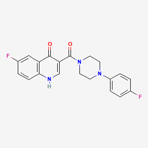 (6-Fluoro-4-hydroxyquinolin-3-yl)(4-(4-fluorophenyl)piperazin-1-yl)methanone