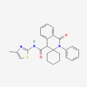 N-(4-methyl-1,3-thiazol-2-yl)-1'-oxo-2'-phenyl-1',4'-dihydro-2'H-spiro[cyclohexane-1,3'-isoquinoline]-4'-carboxamide