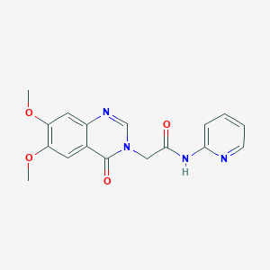 2-(6,7-dimethoxy-4-oxoquinazolin-3(4H)-yl)-N-(pyridin-2-yl)acetamide