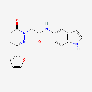 2-[3-(furan-2-yl)-6-oxopyridazin-1(6H)-yl]-N-(1H-indol-5-yl)acetamide