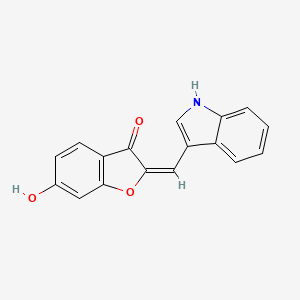 (2E)-6-hydroxy-2-(1H-indol-3-ylmethylidene)-1-benzofuran-3-one