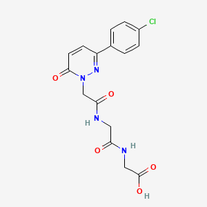 N-{[3-(4-chlorophenyl)-6-oxopyridazin-1(6H)-yl]acetyl}glycylglycine