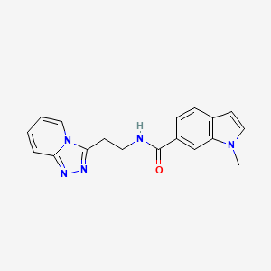 1-methyl-N-[2-([1,2,4]triazolo[4,3-a]pyridin-3-yl)ethyl]-1H-indole-6-carboxamide