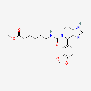 methyl 6-({[4-(1,3-benzodioxol-5-yl)-3,4,6,7-tetrahydro-5H-imidazo[4,5-c]pyridin-5-yl]carbonyl}amino)hexanoate