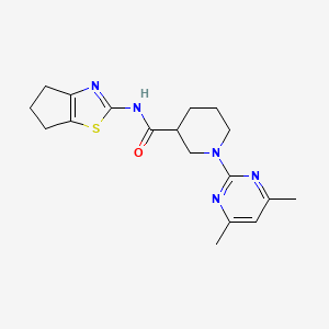 N-(5,6-dihydro-4H-cyclopenta[d][1,3]thiazol-2-yl)-1-(4,6-dimethylpyrimidin-2-yl)piperidine-3-carboxamide