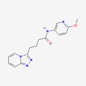 N-(6-methoxypyridin-3-yl)-4-([1,2,4]triazolo[4,3-a]pyridin-3-yl)butanamide