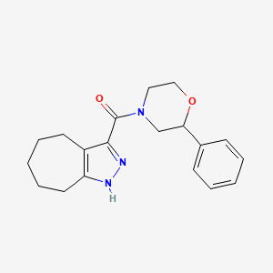 2,4,5,6,7,8-Hexahydrocyclohepta[c]pyrazol-3-yl(2-phenylmorpholin-4-yl)methanone