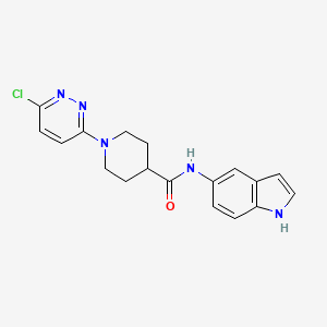 1-(6-chloropyridazin-3-yl)-N-(1H-indol-5-yl)piperidine-4-carboxamide