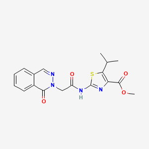 methyl 2-{[(1-oxophthalazin-2(1H)-yl)acetyl]amino}-5-(propan-2-yl)-1,3-thiazole-4-carboxylate