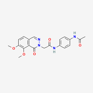 N-[4-(acetylamino)phenyl]-2-(7,8-dimethoxy-1-oxophthalazin-2(1H)-yl)acetamide